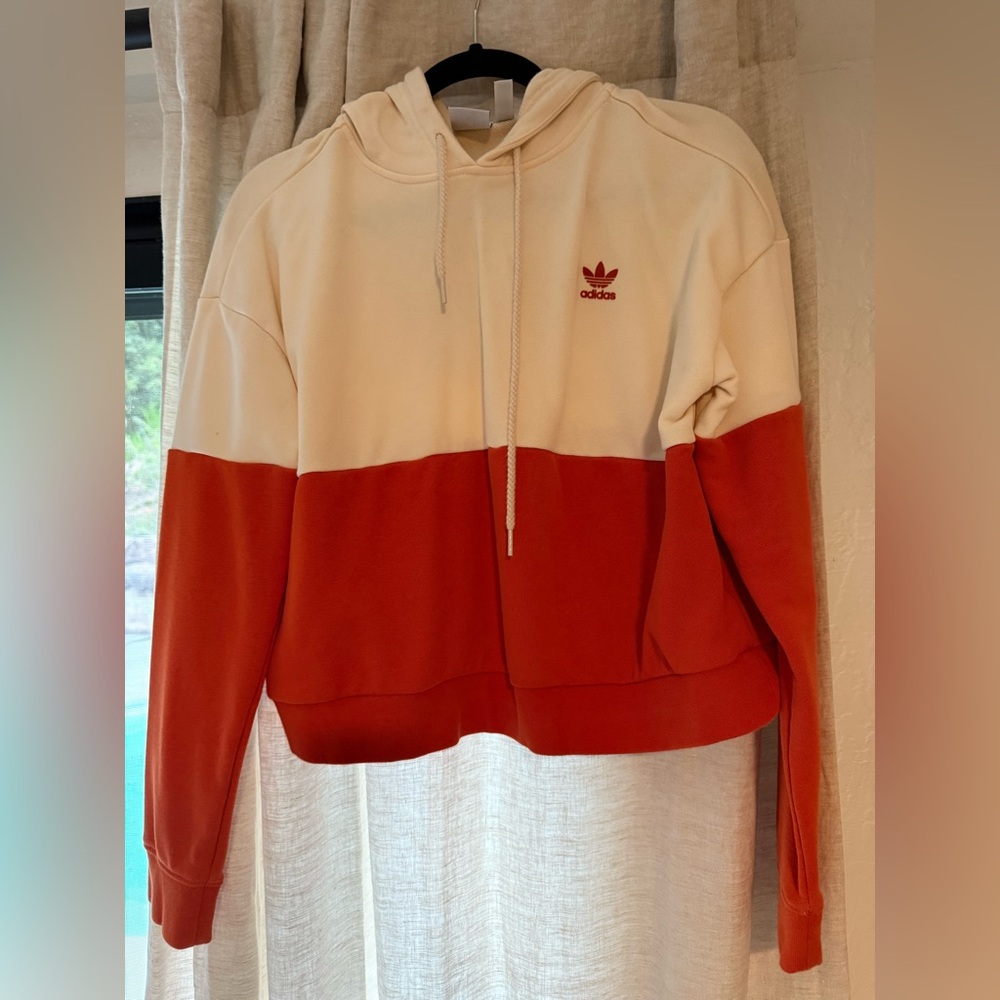 Adidas color block hoodie